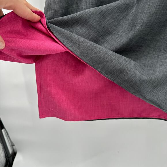 BETABRAND NWT Reversible Gray Pink Shift Travel Tunic Shift Dress // XL - Picture 8 of 11